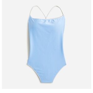 Maryam Nassir Zadeh Light Blue One Piece Swimsuit